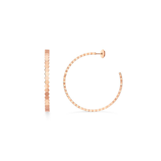 Chaumet Bee My Love Large Rose Gold Hoop Earrings image number 1